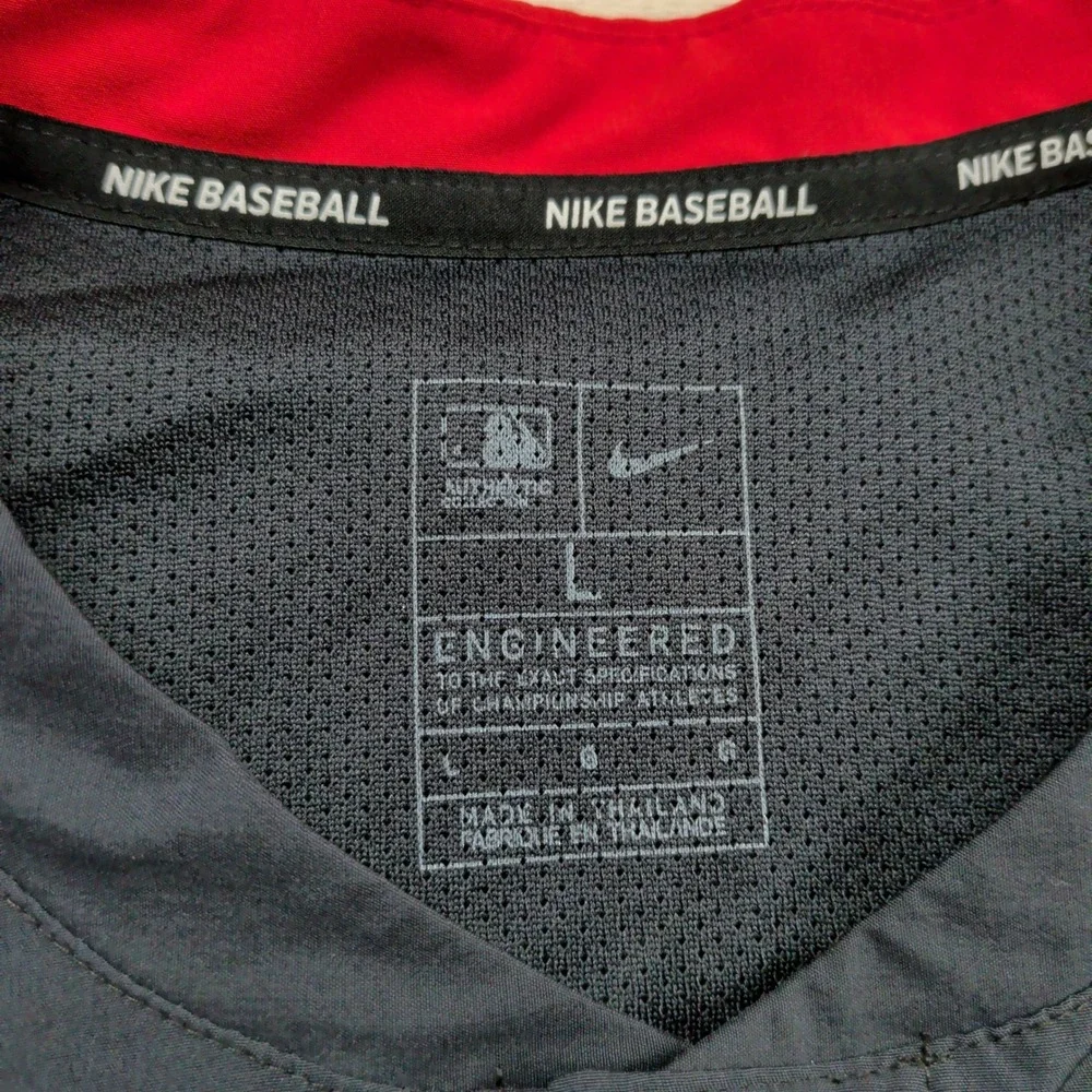 Nike Cleveland Indians Guardians Authentic Collection Hot Pullover Jacket Mens L